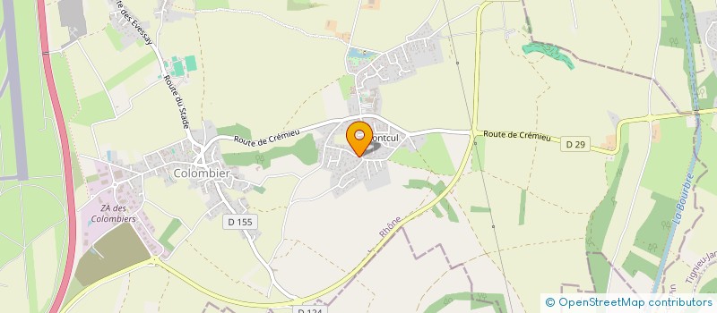 localisation de l'entreprise EVOLUTION RACING TEAM  COLOMBIER-SAUGNIEU