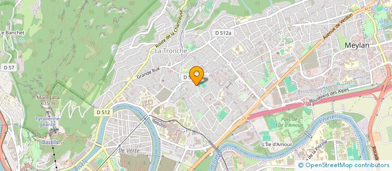 localisation de l'entreprise EVOLUTION SPIRIT ECOLE D'ARTS MARTIAUX  LA TRONCHE