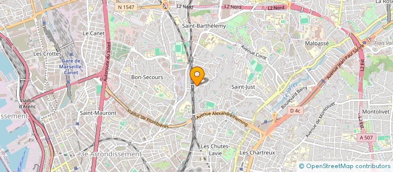 localisation de l'entreprise EVOLUTION TECH à MARSEILLE