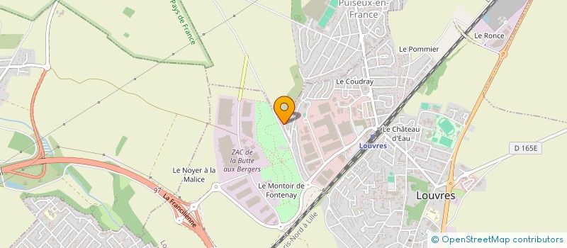 localisation de l'entreprise EVOLUTION TELECOM  LOUVRES