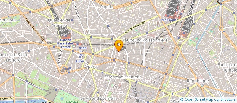 localisation de l'entreprise EVOLUTION VOYAGES  PARIS