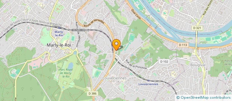 localisation de l'entreprise EVOLUTIONS  LOUVECIENNES