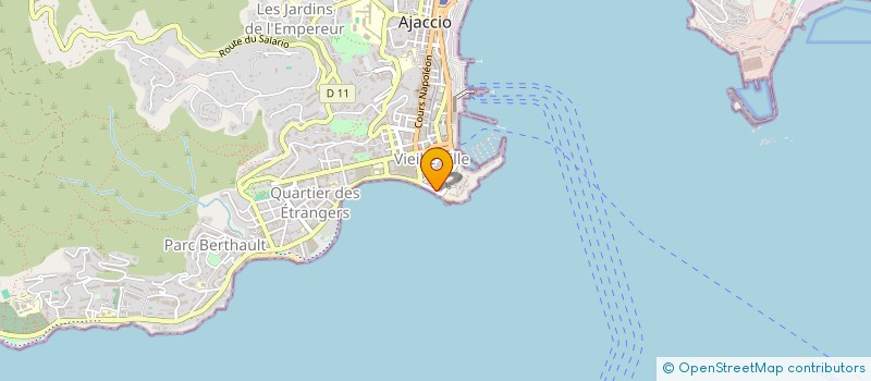localisation de l'entreprise EVOLUTIONS SUD à AJACCIO