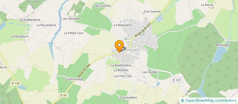 localisation de l'entreprise EVOLUTIVE 49 à BRISSAC LOIRE AUBANCE