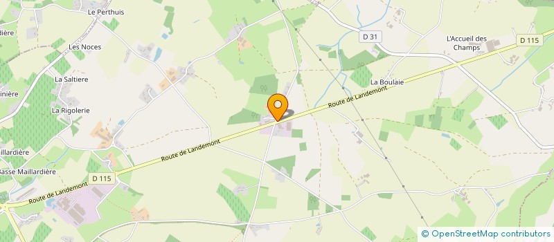 localisation de l'entreprise EVOLUTIVE IMMO  LE LOROUX-BOTTEREAU