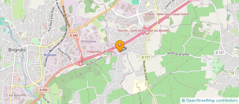 localisation de l'entreprise EVOLUTIVE INVEST à SAINT-GENIS-LAVAL