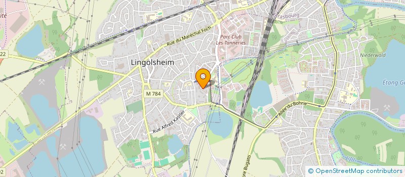 localisation de l'entreprise EVOLUTIVE PROTECTION  LINGOLSHEIM