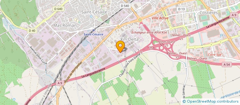 localisation de l'entreprise EVOLUTYS à NIMES