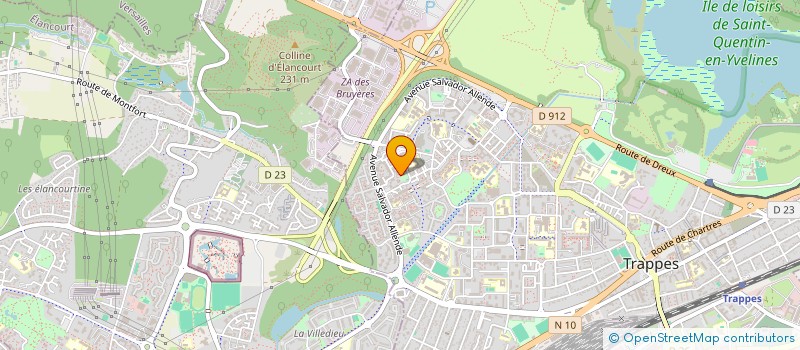 localisation de l'entreprise EVOLUTYS FORMATIONS  TRAPPES