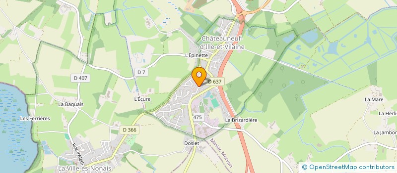 localisation de l'entreprise EVOLUXENCE  CHATEAUNEUF-D'ILLE-ET-VILAINE