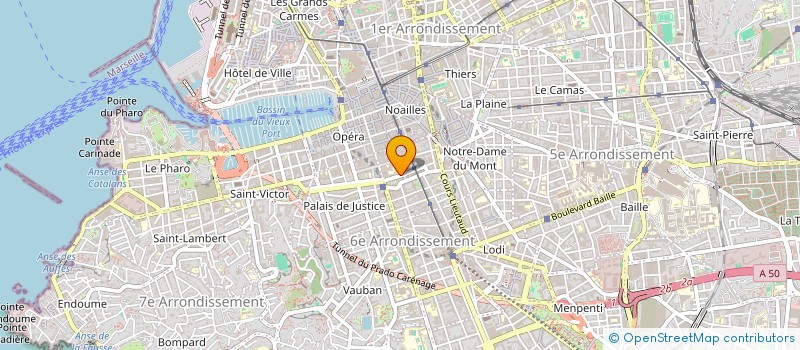 localisation de l'entreprise EVOLVE  MARSEILLE 6EME