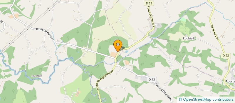 localisation de l'entreprise EVOLVE  BENESSE-LES-DAX