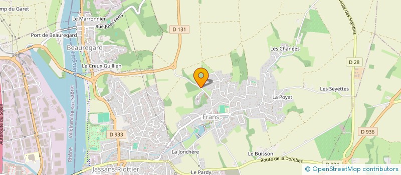 localisation de l'entreprise EVOLVE à FRANS