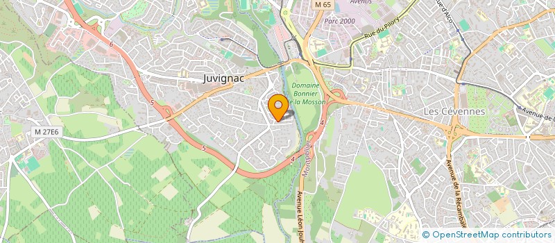 localisation de l'entreprise EVOLY  JUVIGNAC