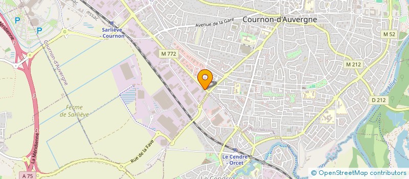 localisation de l'entreprise EVOLYS ALIM à COURNON-D'AUVERGNE