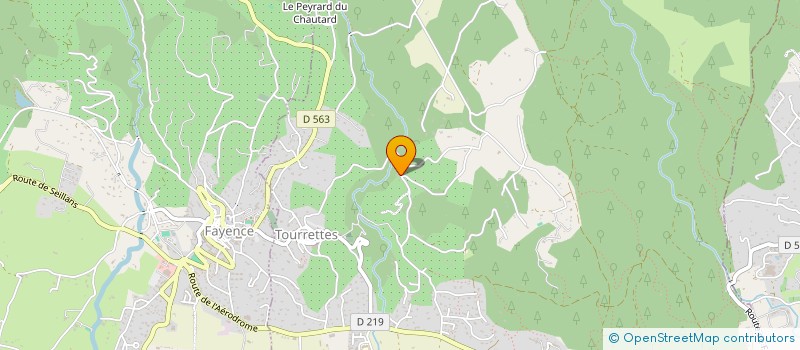 localisation de l'entreprise EVOM  TOURRETTES