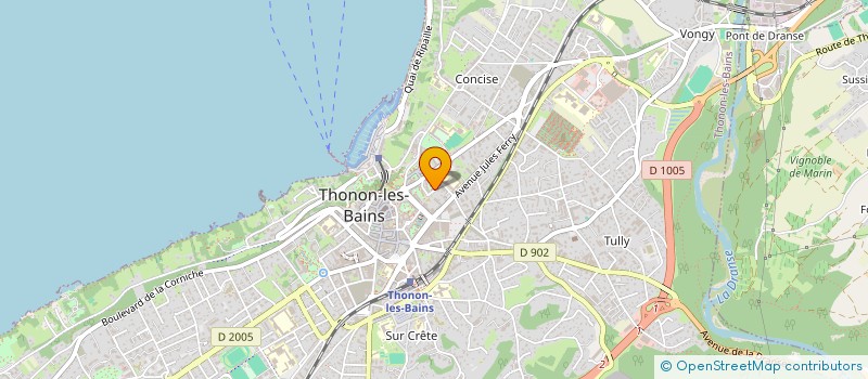 localisation de l'entreprise EVONEXT à THONON-LES-BAINS