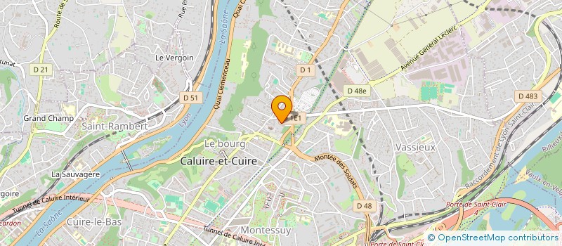 localisation de l'entreprise EVONIS  CALUIRE-ET-CUIRE