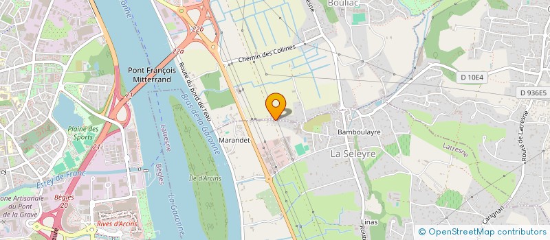 localisation de l'entreprise EVOOLUPAL  BOULIAC