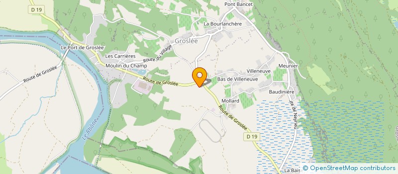 localisation de l'entreprise EVOPTIC  GROSLEE-SAINT-BENOIT