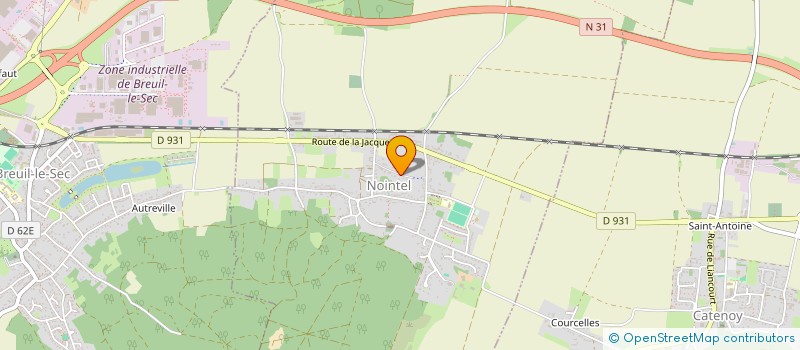 localisation de l'entreprise EVOQUALYS  NOINTEL