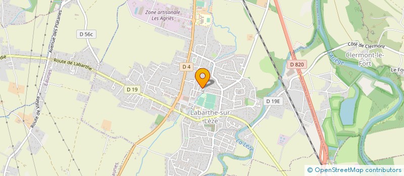 localisation de l'entreprise EVOQUANT à LABARTHE-SUR-LEZE
