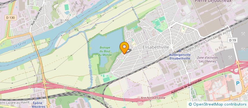 localisation de l'entreprise EVOQUE  EZANVILLE