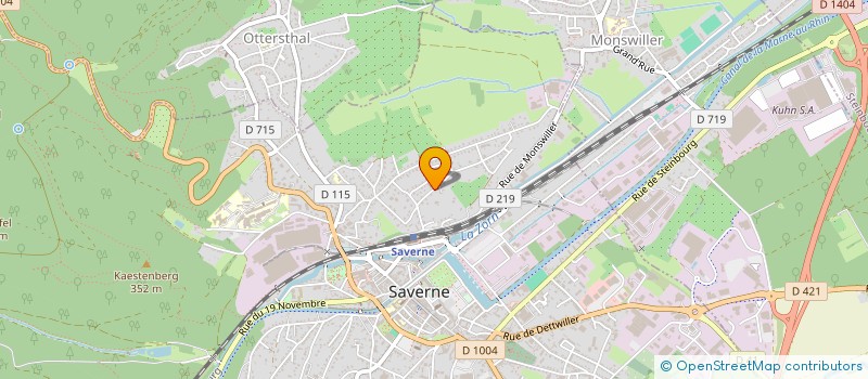 localisation de l'entreprise EVOR à SAVERNE