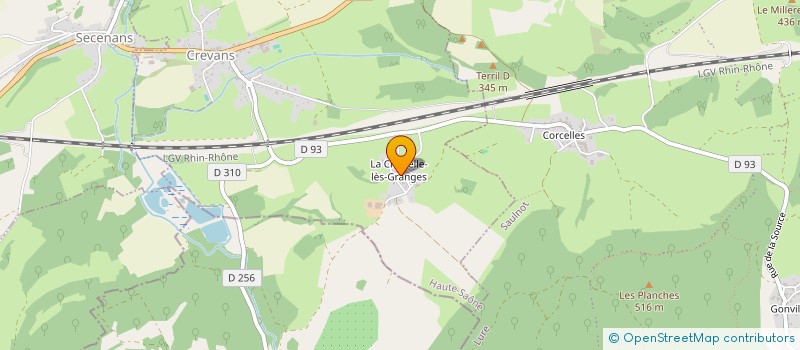 localisation de l'entreprise EVORA  CREVANS-ET-LA-CHAPELLE-LES-GRANGES