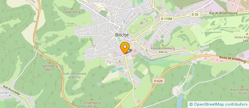 localisation de l'entreprise EVORA à BITCHE