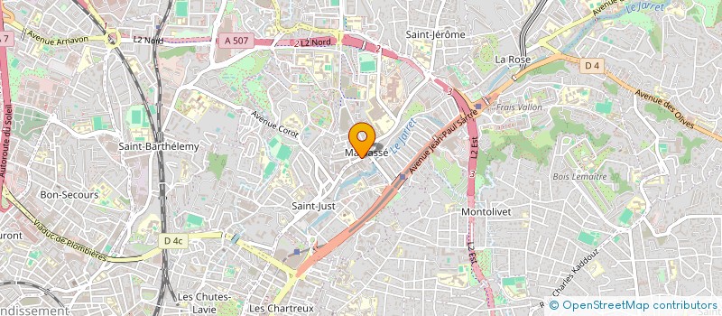 localisation de l'entreprise EVORA CLOISONS à MARSEILLE