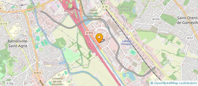 localisation de l'entreprise EVORINE  LABEGE