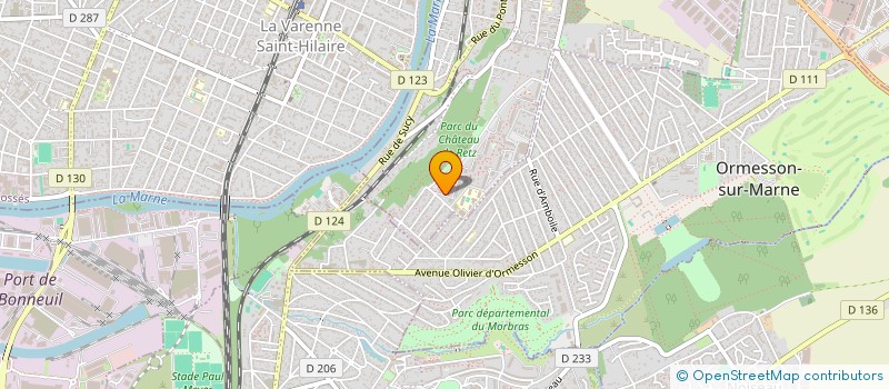 localisation de l'entreprise EVOSTORE  CHENNEVIERES-SUR-MARNE