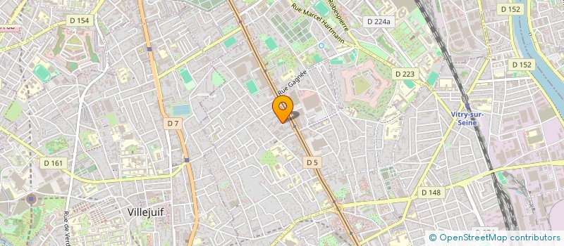 localisation de l'entreprise EVOSYS CONSULTING  VITRY-SUR-SEINE