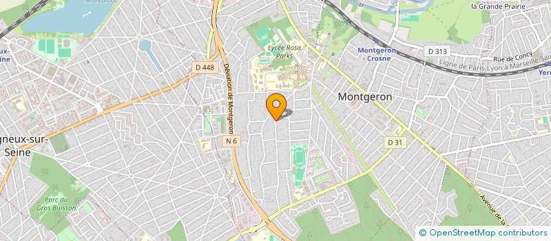 localisation de l'entreprise EVOTCHILL à MONTGERON