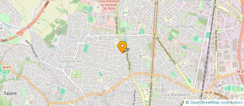 localisation de l'entreprise EVOTECHNIK  FONTAINE-LES-DIJON
