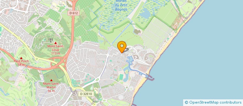 localisation de l'entreprise EVOTEL à AGDE
