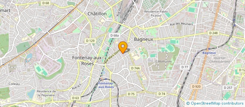 localisation de l'entreprise EVOTIGA à FONTENAY-AUX-ROSES