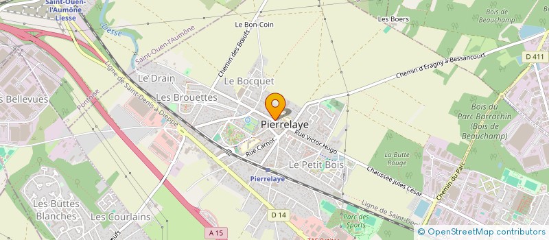 localisation de l'entreprise EVOUTIELLE  PIERRELAYE