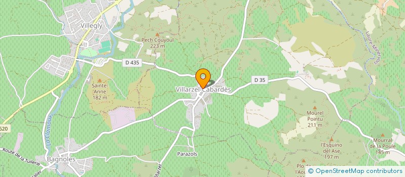 localisation de l'entreprise EVOXA  VILLARZEL-CABARDES