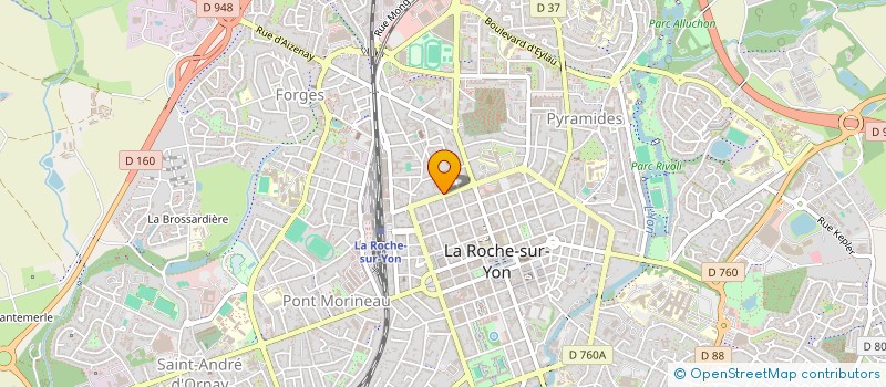 localisation de l'entreprise EVOXSE  LA ROCHE-SUR-YON