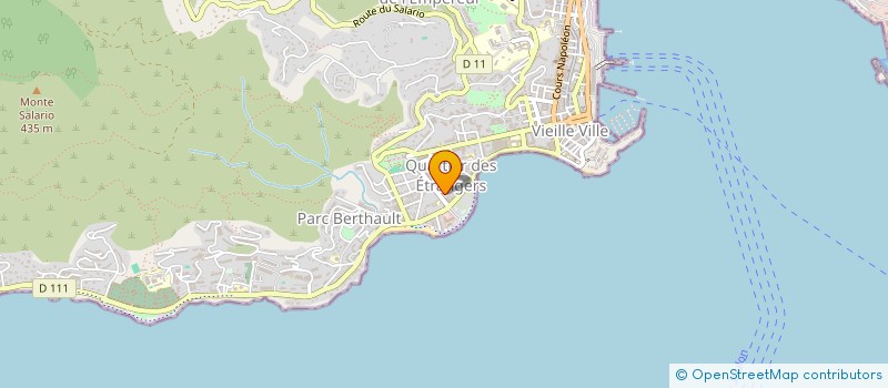 localisation de l'entreprise EVP IMMOBILIER à AJACCIO