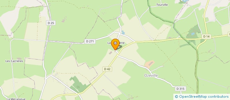 localisation de l'entreprise EVP LES FIEFFES  OZEVILLE