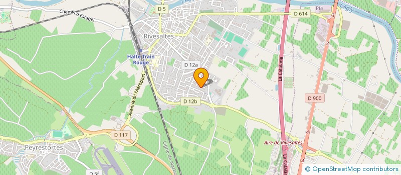 localisation de l'entreprise EVP PATRIMOINE  RIVESALTES