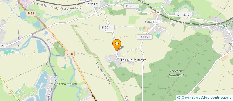 localisation de l'entreprise EVPNET à GUAINVILLE