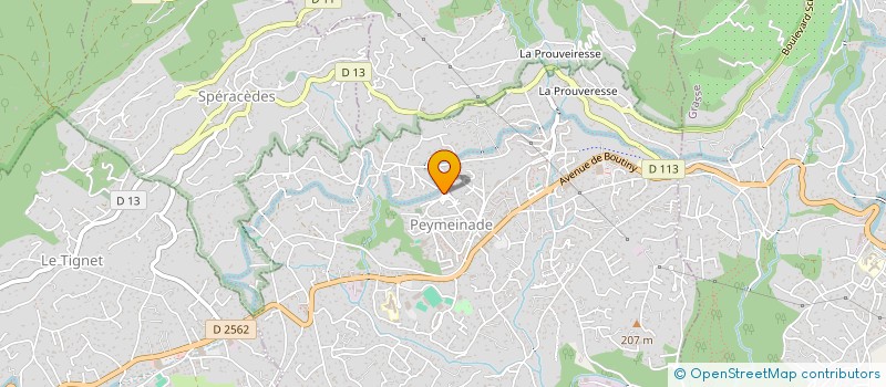 localisation de l'entreprise EVR à PEYMEINADE