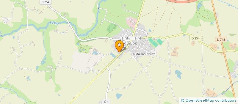 localisation de l'entreprise EVR IMMO à LYS-HAUT-LAYON