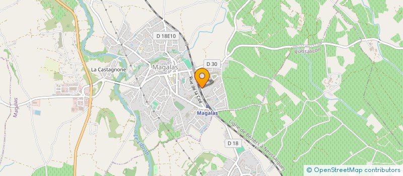 localisation de l'entreprise EVRAD JEM  MAGALAS