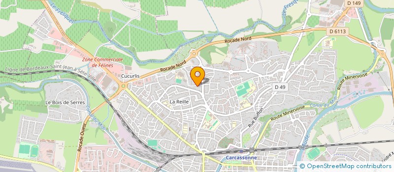 localisation de l'entreprise EVRAERT CORBIERE à CARCASSONNE