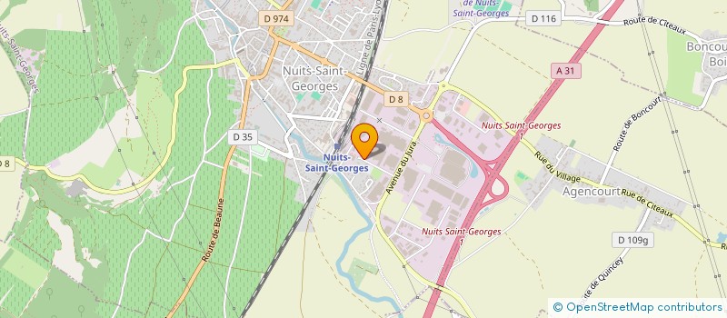 localisation de l'entreprise EVRALE  NUITS-SAINT-GEORGES